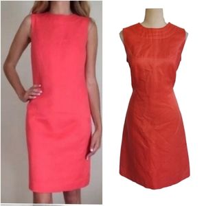 Tory Burch Silk & Wool Coral Shift Dress
